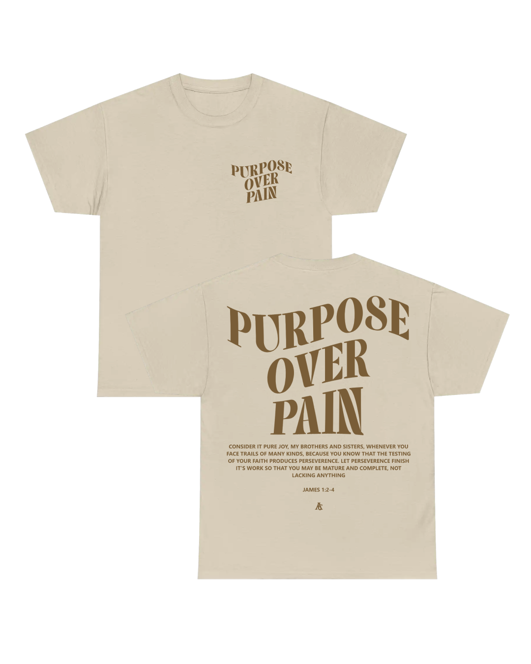 Purpose Over Pain Christian Faith T shirt