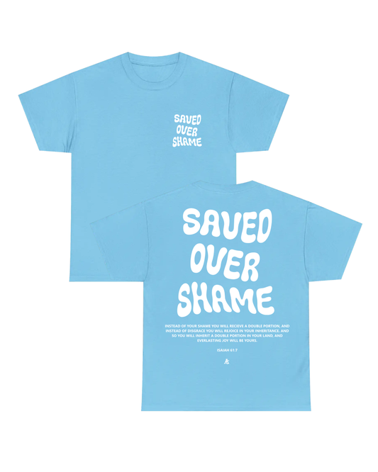 Saved Over Shame Christian Faith Shirt